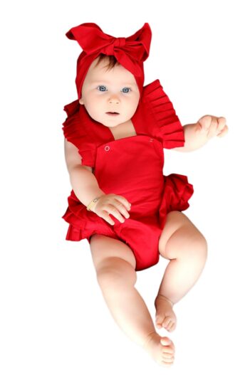 رامپر و سرهمی نوزاد دخترانه بچه های پارلا Parla Kids با کد TKM-0034