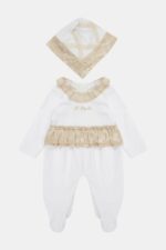 تولوم و سرهمی دخترانه لایتی Layette با کد 23SS0LT7801
