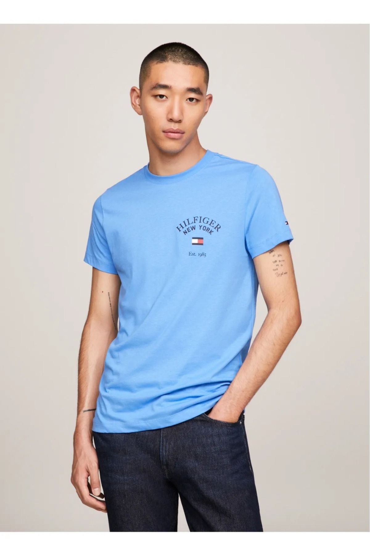 تیشرت مردانه تامی هیلفیگر Tommy Hilfiger با کد MW0MW33689-TO