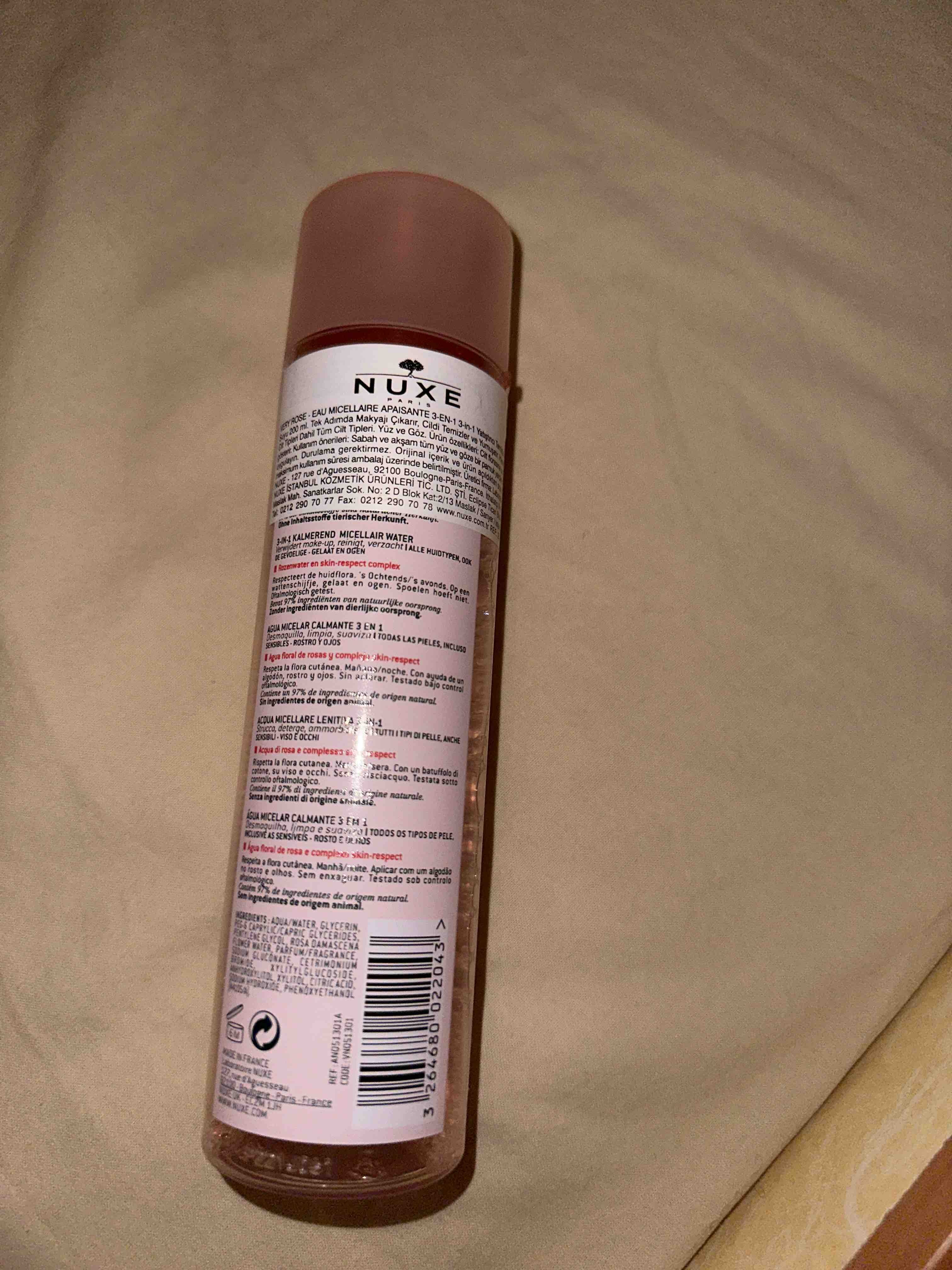 پاک کننده صورت ناکس اورجینال Nuxe 3264680022050 Very Rose 3 in 1 Micellar Water 400 ml photo review